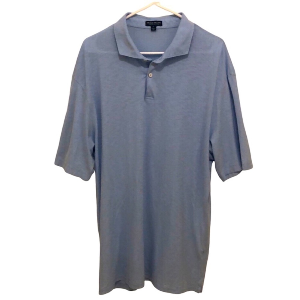 Peter Millar Crown Crafted Pima Cotton Blue Polo Shirt Size XL
